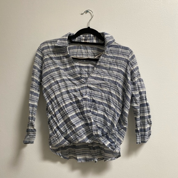 Hollister Striped Wrap Top - Picture 4 of 8